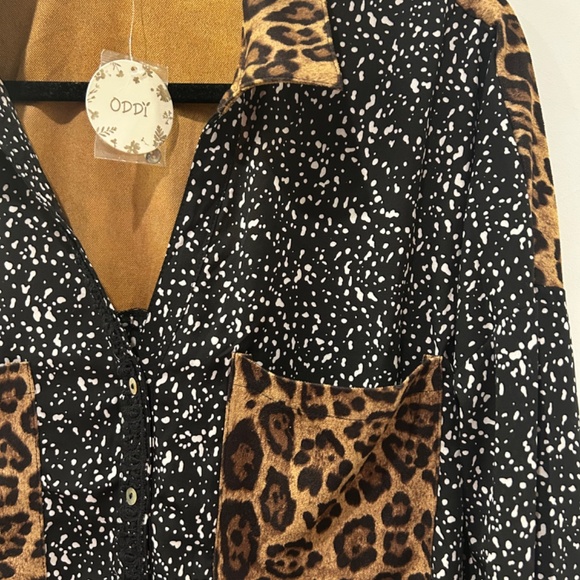 Cheetah Button Down Shirt - Picture 5 of 5